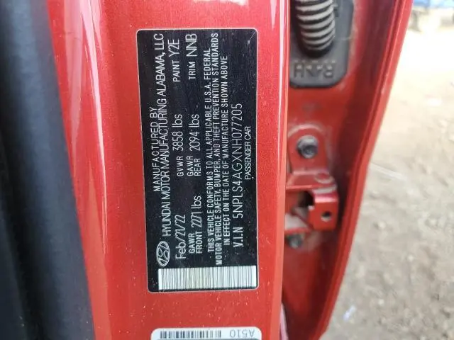 2022 HYUNDAI ELANTRA SEL  