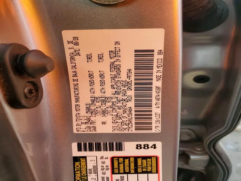 2020 TOYOTA TACOMA DOUBLE CAB  