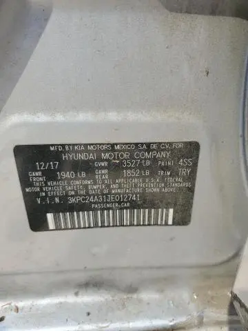 2018 HYUNDAI ACCENT SE  