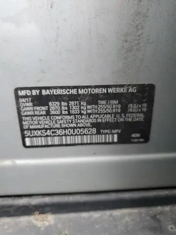 2017 BMW X5 XDRIVE35D  