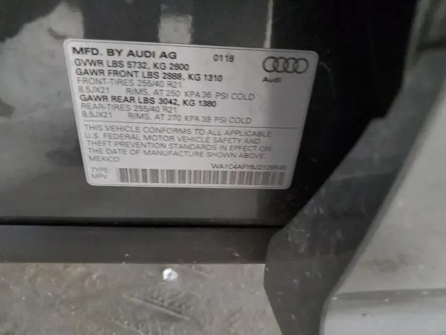 2018 AUDI SQ5 PRESTIGE  