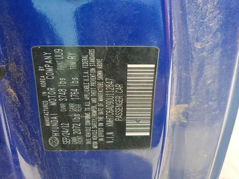 2013 HYUNDAI VELOSTER BASE  
