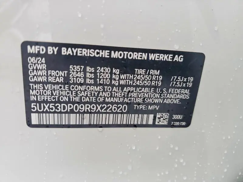 2024 BMW X3 XDRIVE30I  