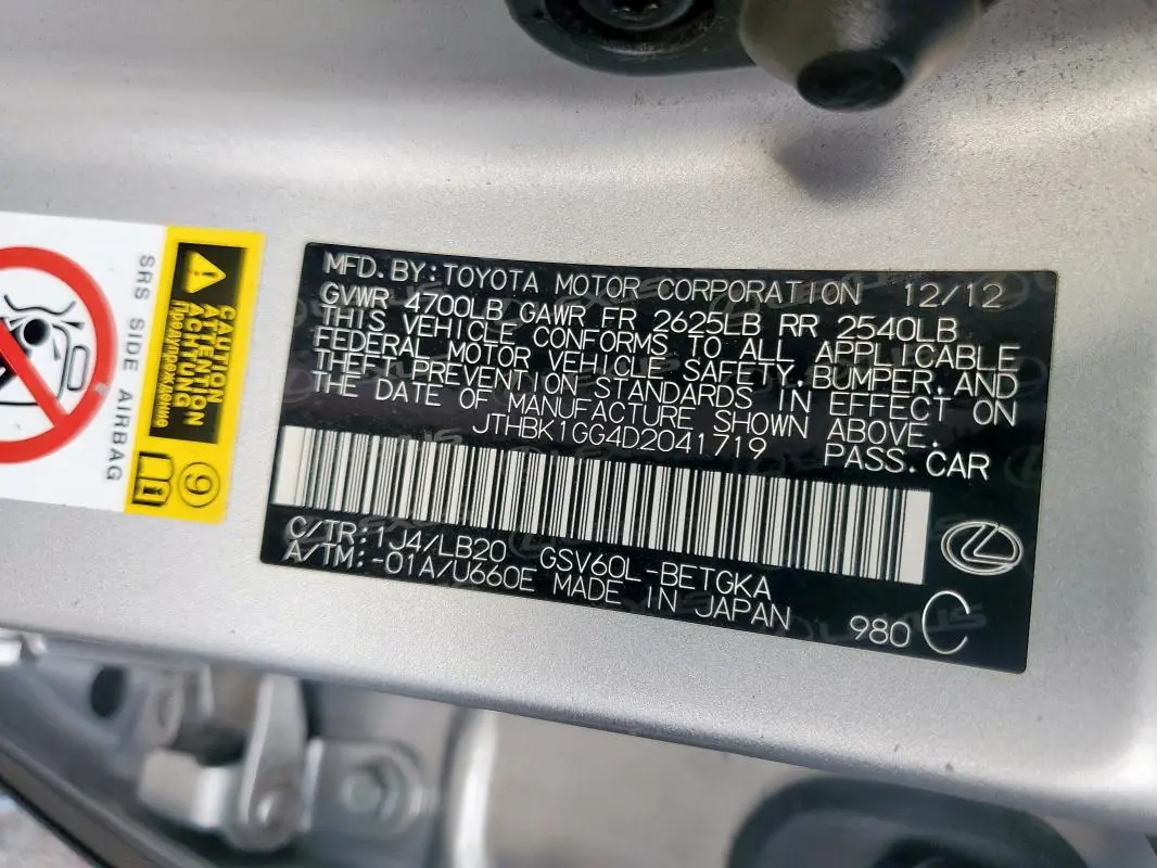 2013 LEXUS ES 350  