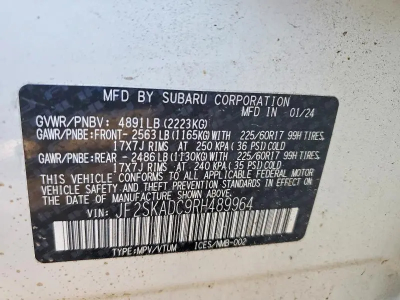 2024 SUBARU FORESTER PREMIUM  