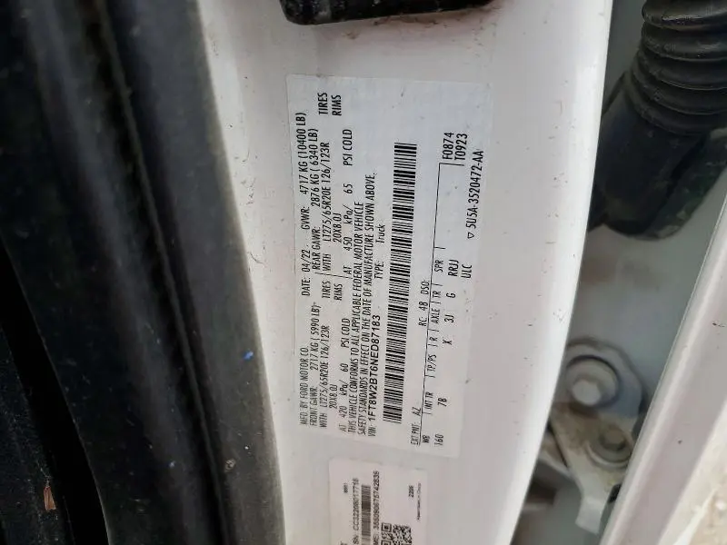 2022 FORD F250 SUPER DUTY  