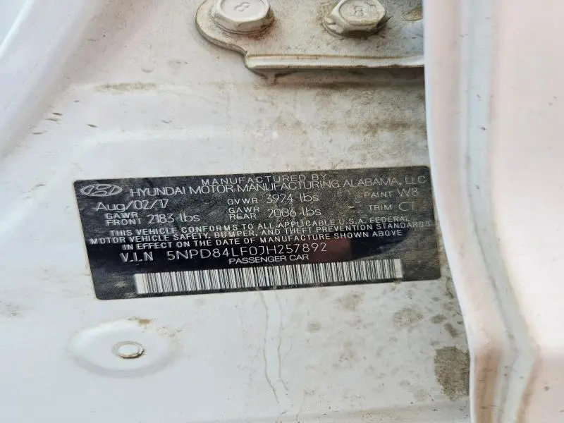 2018 HYUNDAI ELANTRA SEL  