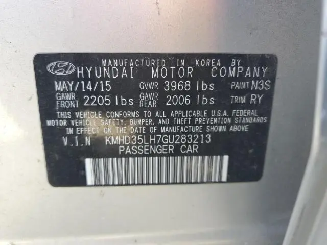 2016 HYUNDAI ELANTRA GT   