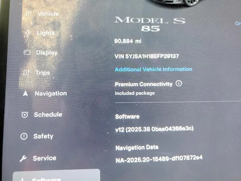 2014 TESLA MODEL S   