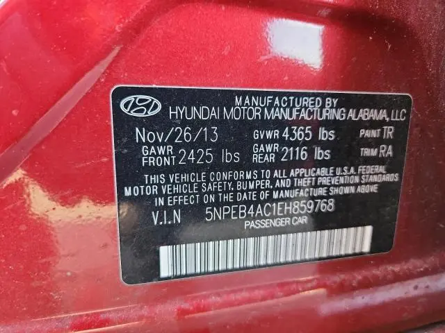 2014 HYUNDAI SONATA GLS  