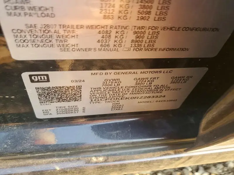 2024 CHEVROLET SILVERADO K1500 LT-L  
