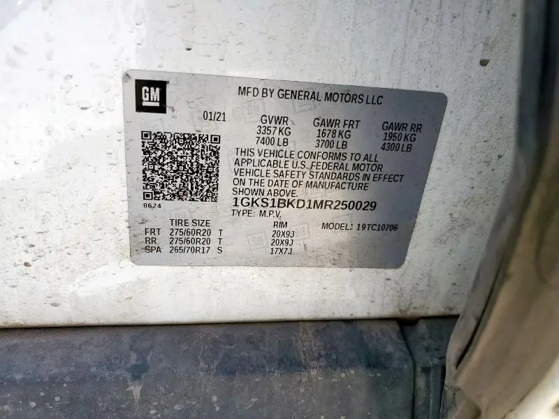 2021 GMC YUKON SLT  