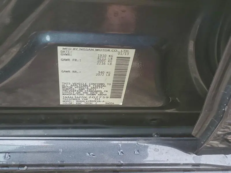 2013 NISSAN ALTIMA 2.5  