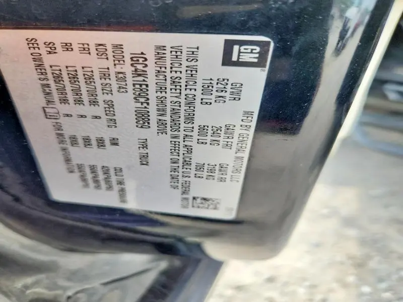 2012 CHEVROLET SILVERADO K3500 LTZ  