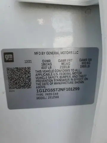 2022 CHEVROLET MALIBU RS  