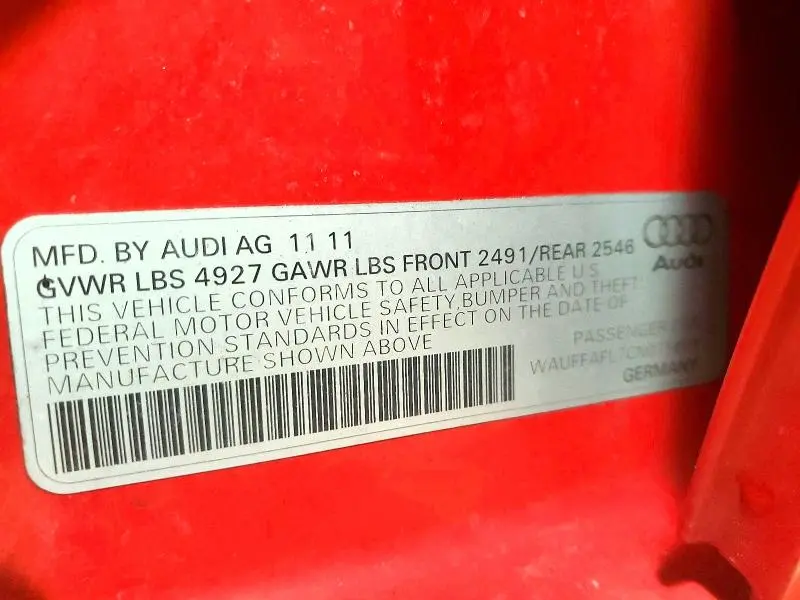 2012 AUDI A4 PREMIUM PLUS  