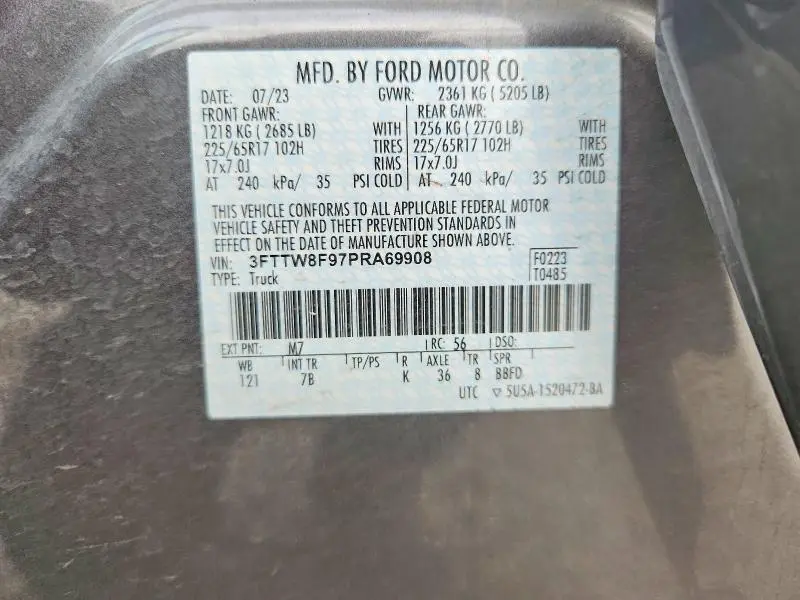 2023 FORD MAVERICK XL  
