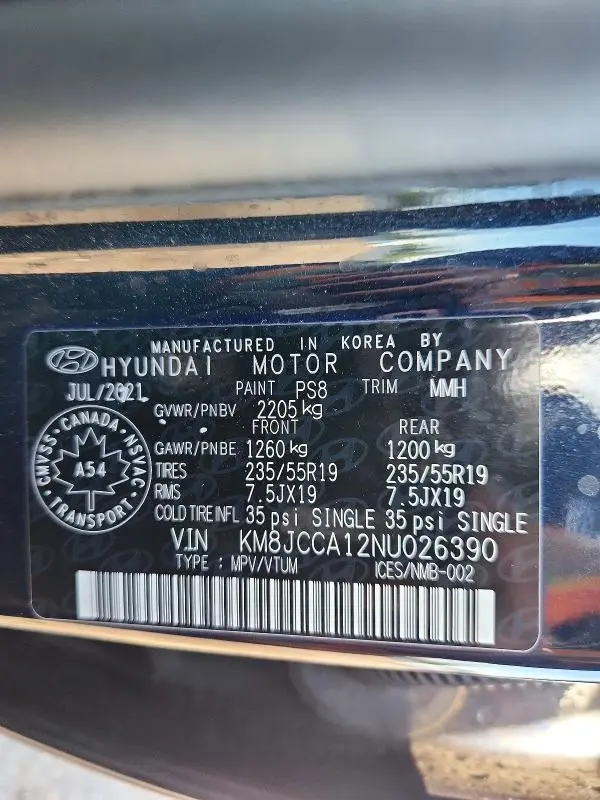 2022 HYUNDAI TUCSON LUXURY  