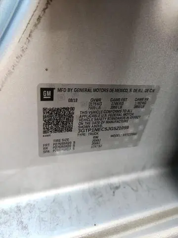 2018 GMC SIERRA C1500 SLT  