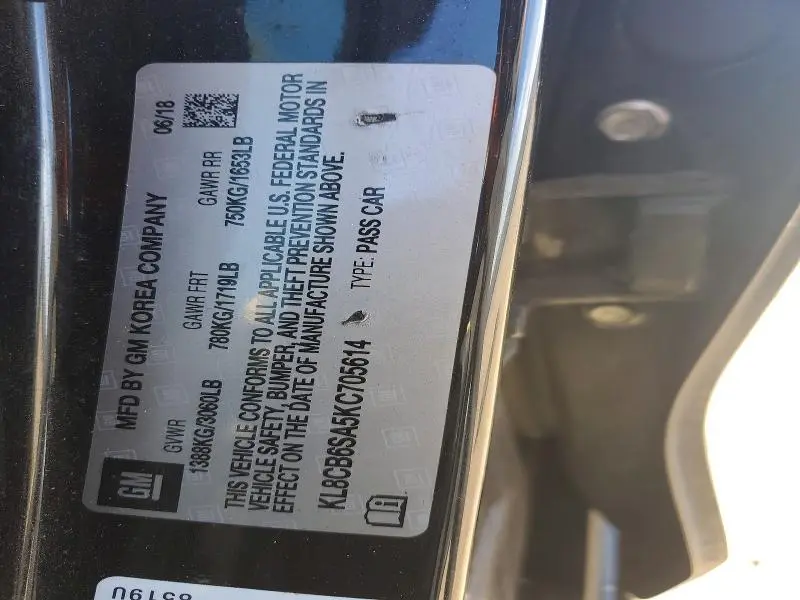 2019 CHEVROLET SPARK LS  