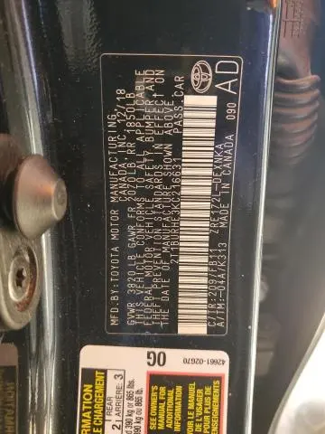 2019 TOYOTA COROLLA LE  