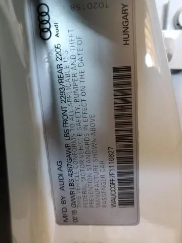 2015 AUDI A3 PREMIUM PLUS  