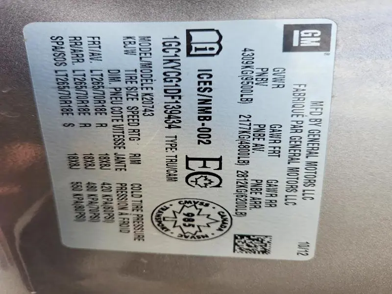 2013 CHEVROLET SILVERADO K2500 HEAVY DUTY LTZ  