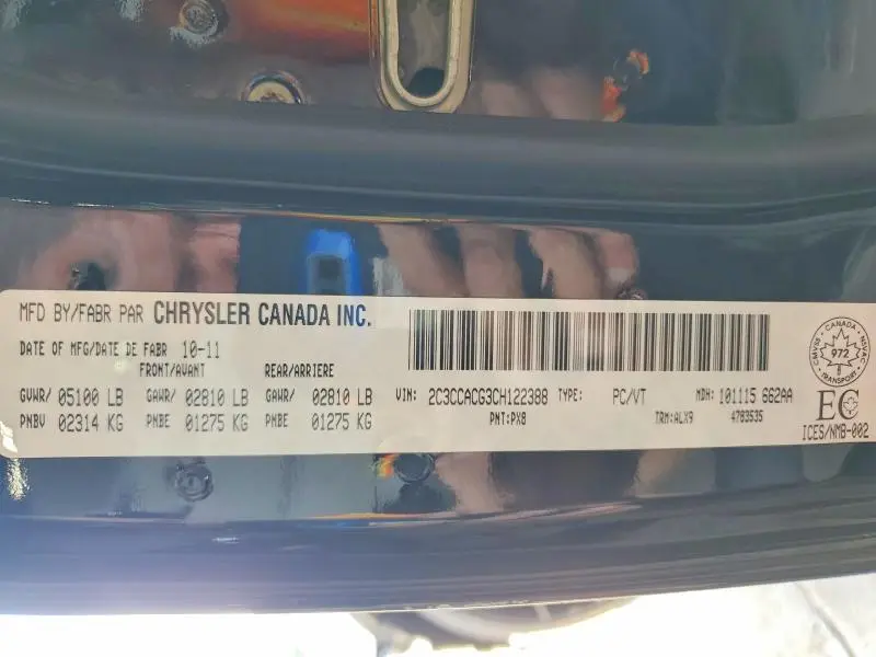 2012 CHRYSLER 300 LIMITED  