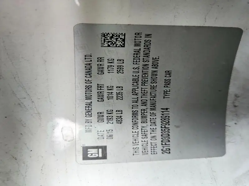 2015 CHEVROLET CAMARO LT  