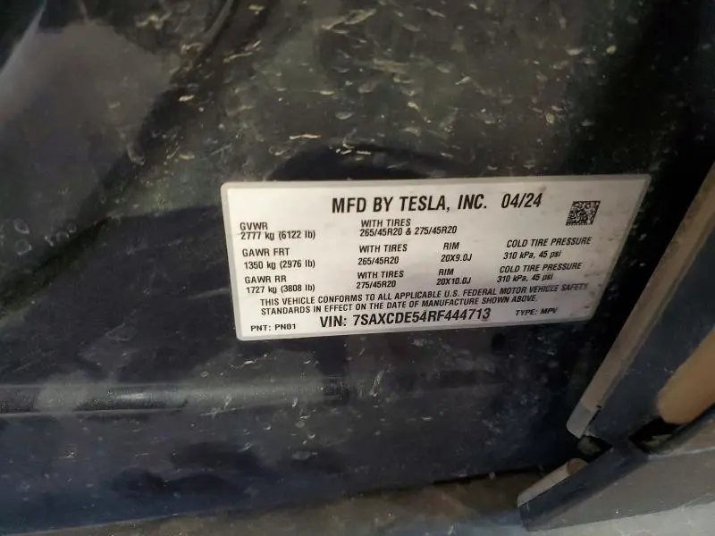 2024 TESLA MODEL X   