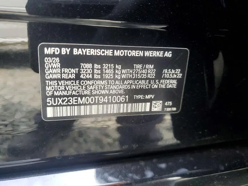 2026 BMW X7 XDRIVE40I  