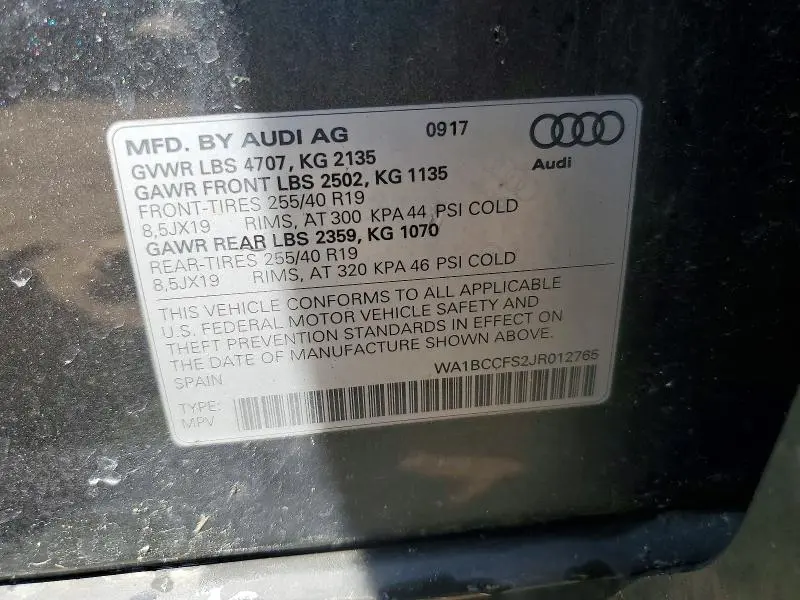 2018 AUDI Q3 PREMIUM  