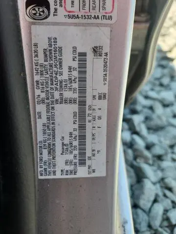 2016 FORD FIESTA SE  
