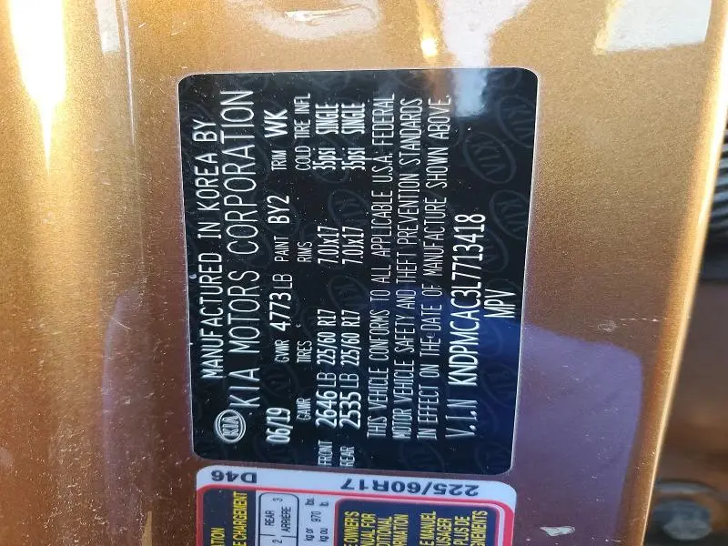 2020 KIA SPORTAGE LX  