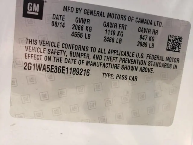 2014 CHEVROLET IMPALA LIMITED LS  