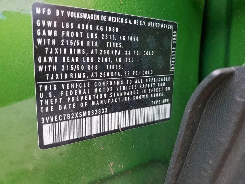 2025 VOLKSWAGEN TAOS SE  