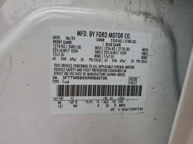 2024 FORD MAVERICK XL  