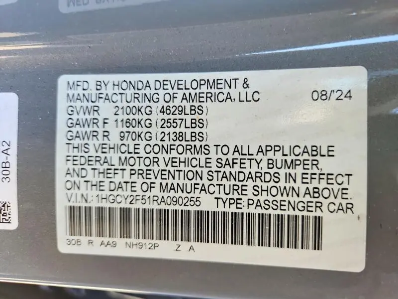 2024 HONDA ACCORD HYBRID SPORT  