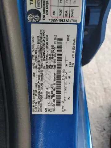2011 FORD FIESTA SE  