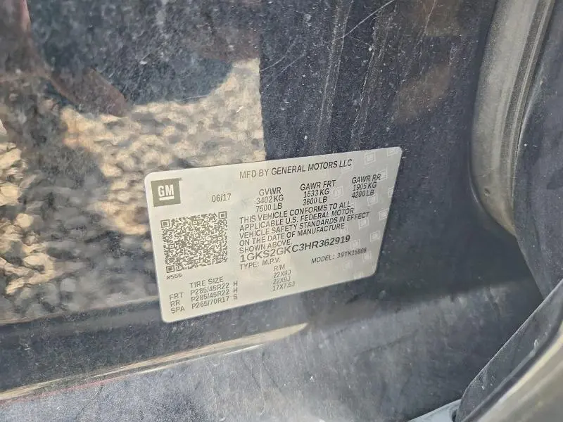 2017 GMC YUKON XL K1500 SLT  