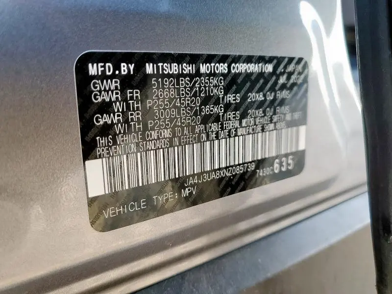 2022 MITSUBISHI OUTLANDER SE  