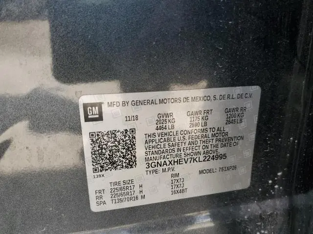 2019 CHEVROLET EQUINOX LS  