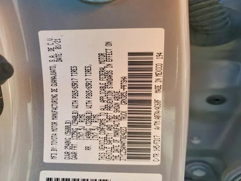 2021 TOYOTA TACOMA TRD SPORT  