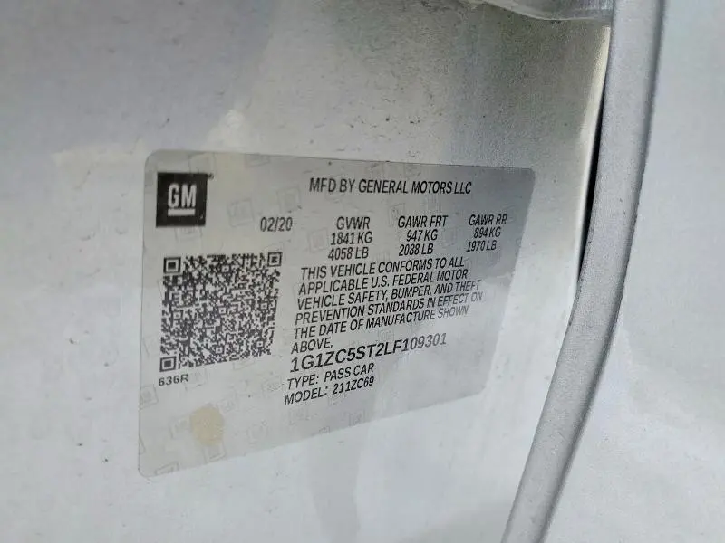 2020 CHEVROLET MALIBU LS  