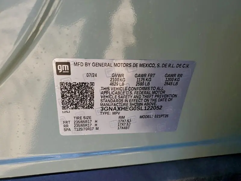 2025 CHEVROLET EQUINOX LT  