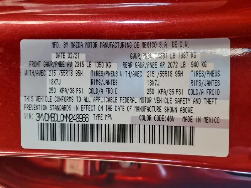 2021 MAZDA CX-30 PREMIUM  