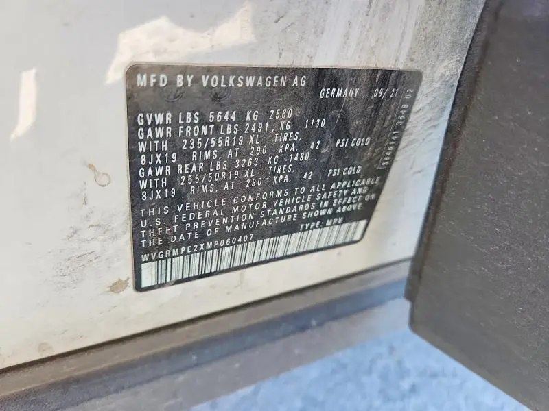 2021 VOLKSWAGEN ID.4 PRO  