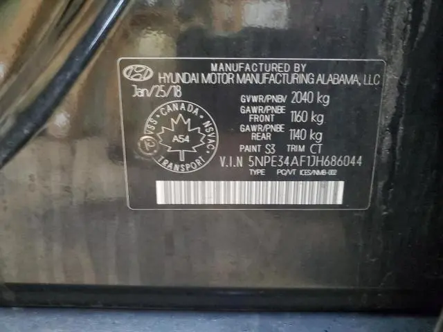 2018 HYUNDAI SONATA SPORT  