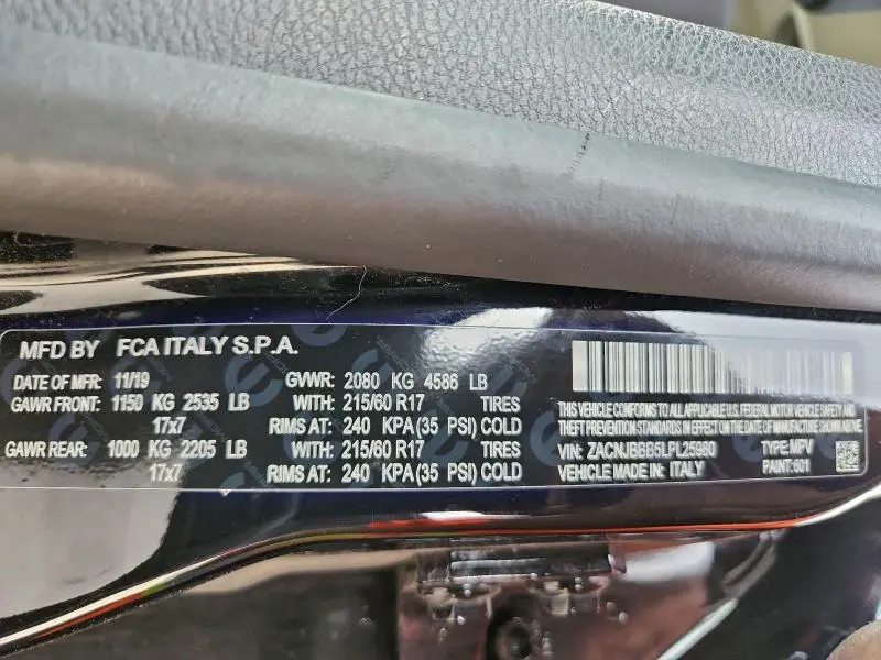 2020 JEEP RENEGADE LATITUDE  