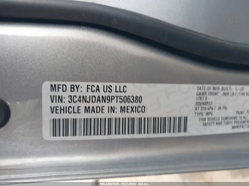 2023 JEEP COMPASS SPORT 4X4